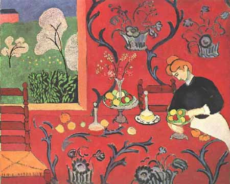 henri matisse red room harmony in red. Matisse, Harmony in Red, 1908